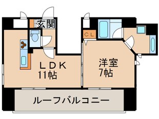 アスヴェル京都御所前Ⅲ(701)の物件間取画像